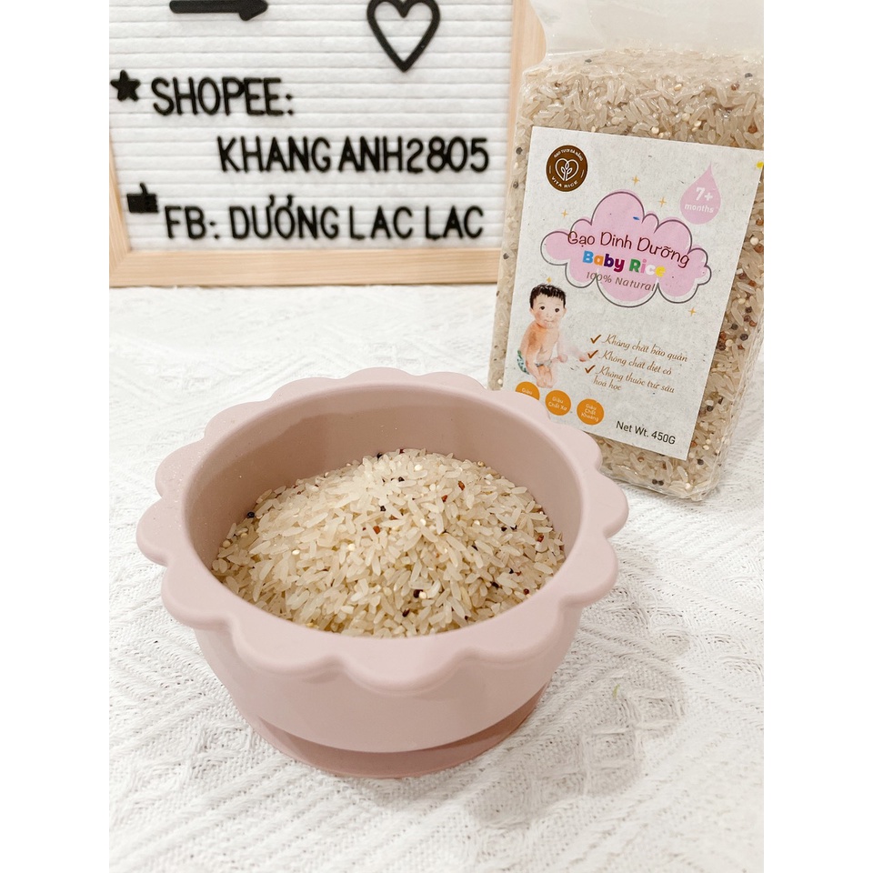 Gạo ăn dặm Baby Rice Triệu Phong cho bé, canh tác tự nhiên và xát dối giàu dưỡng chất