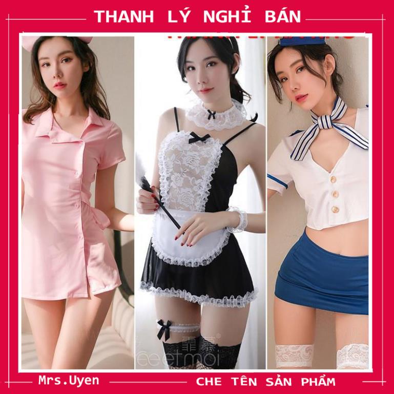 BỘ ĐỒ NGỦ COSPLAY SEXY GỢI CẢM - ĐÓNG VAI Y TÁ, TIẾP VIÊN, THỦY THỦ FULLSET KHÔNG TẤT | BigBuy360 - bigbuy360.vn