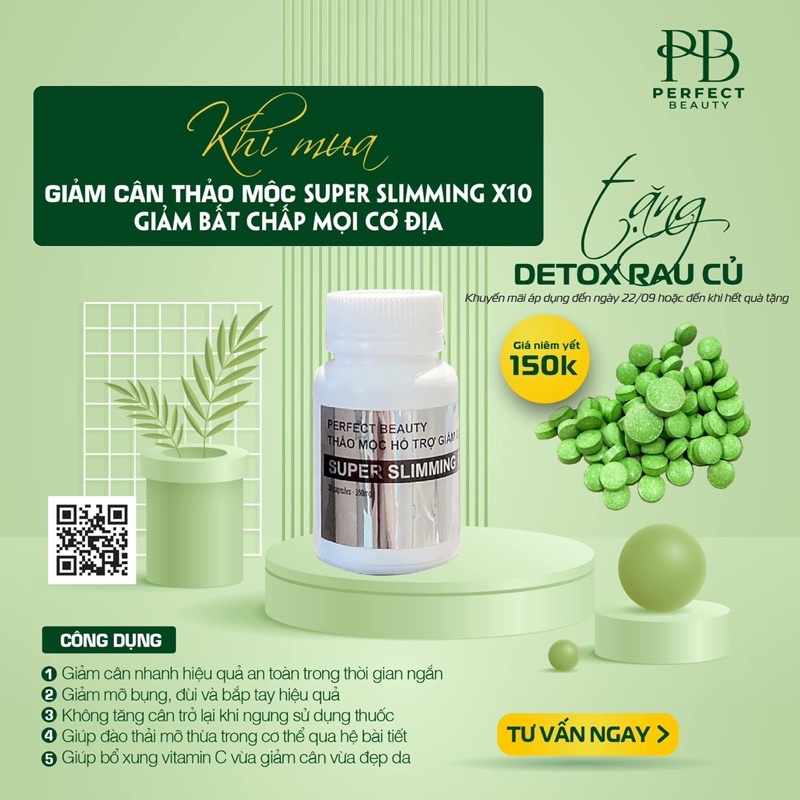 Giảm cân PB  Detox rau củ