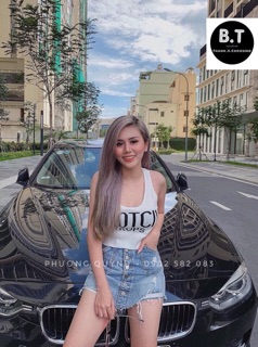 ÁO LEN CROPTOP 3 LỖ QC