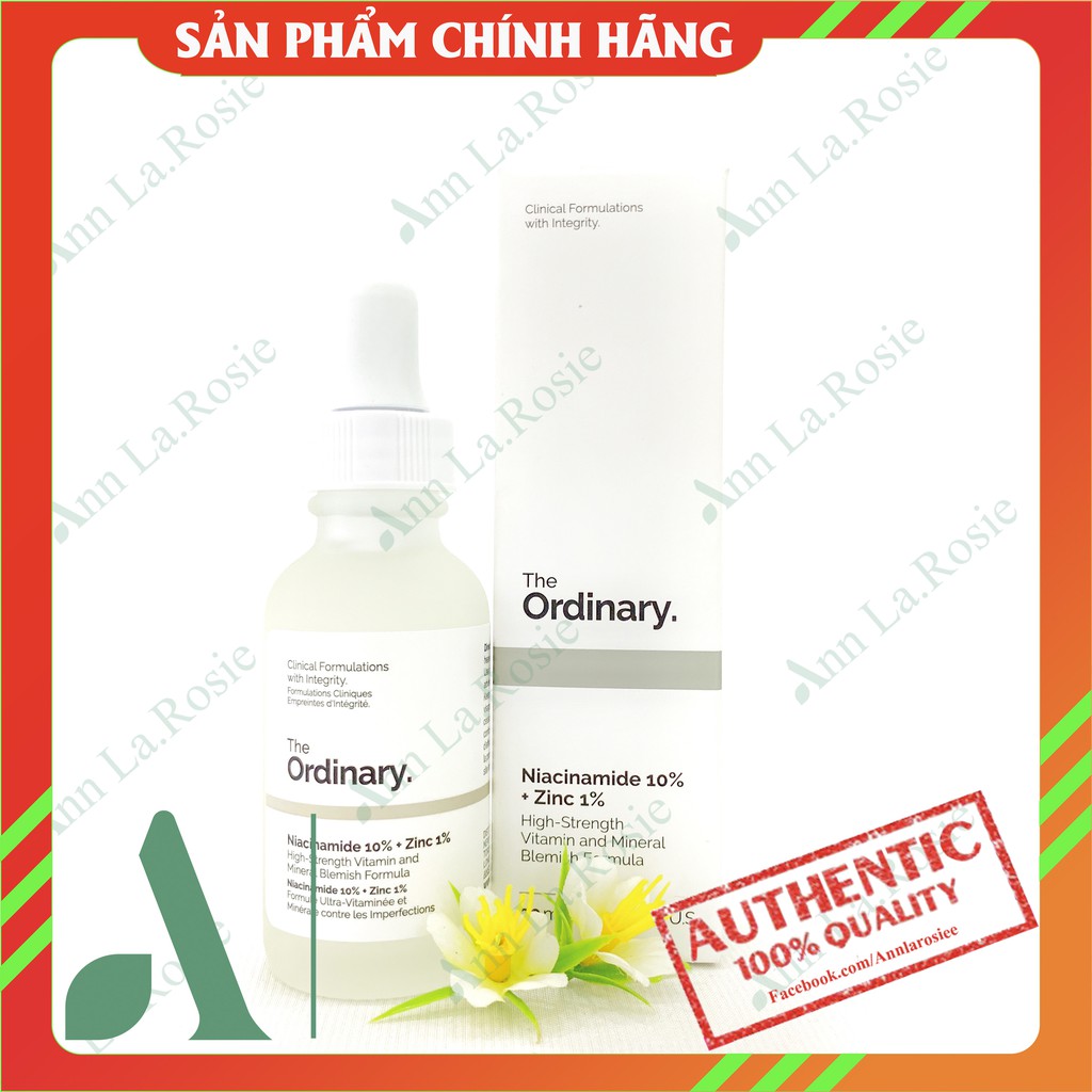 [Mã COS1904 giảm 8% đơn 300K] Tinh chất Niacinamide 10% + Zinc 1% - The Ordinary