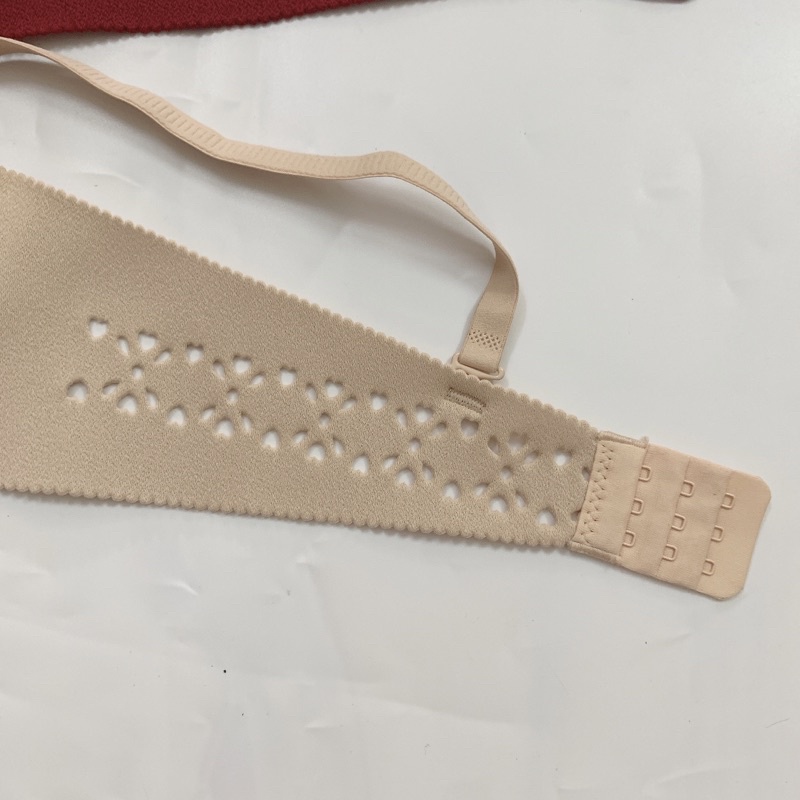 Áo lót nữ su đúc quả ngang tròn vân ngôi sao  bản áo cắt 3d thoáng, không gọng, đệm bàn tay nâng đẩy ngực đẹp 8915