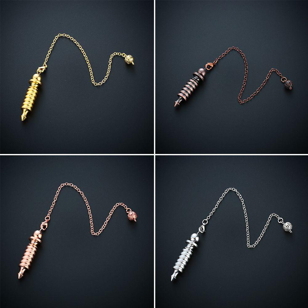 Mặt Dây Chuyền Kim Loại Hình Con Lắc Reiki|Hoa Hồng Cổ Điển Bằng Đồng|Dụng Cụ Chia Ngăn Chuyên Dụng Chất Lượng Cao