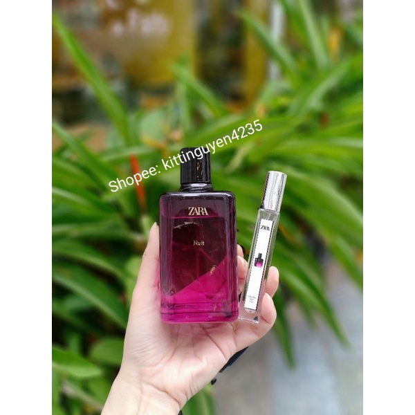 Chai chiết 10ml Red vanilla/Wonder rose/Nuit/Pink