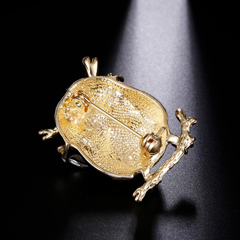 Deceble Fashion Birds Owl Women Rhinestone Crystal Brooch Pin Glasses Jewelry