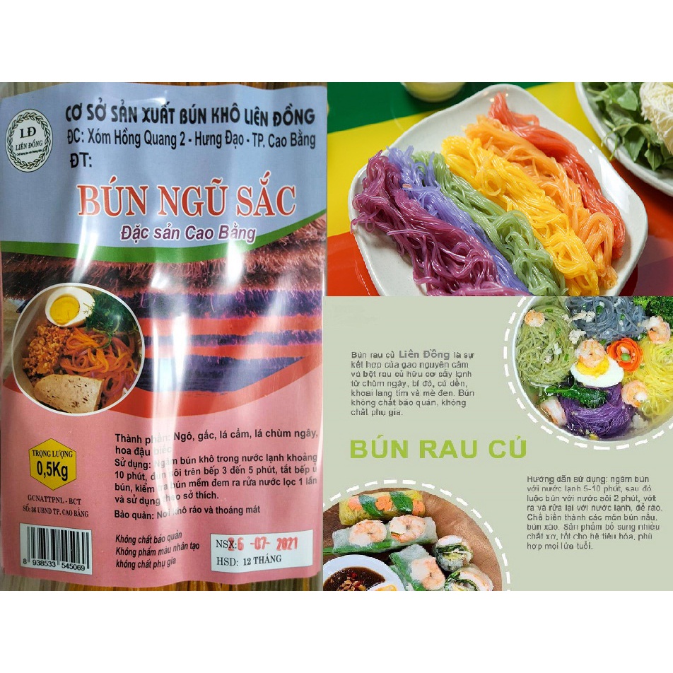 Ăn Kiêng Eat Clean- 500g Bún khô Rau Củ Liên Đồng