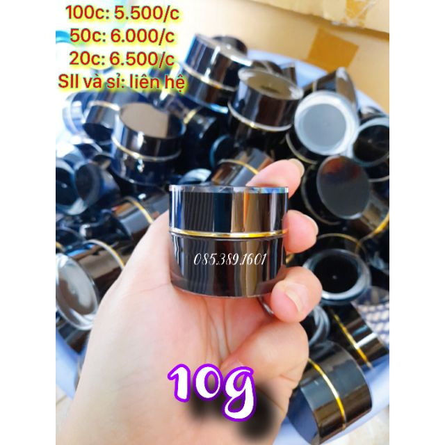 Combo 20 vỏ hủ chiết kem 10g độn đáy