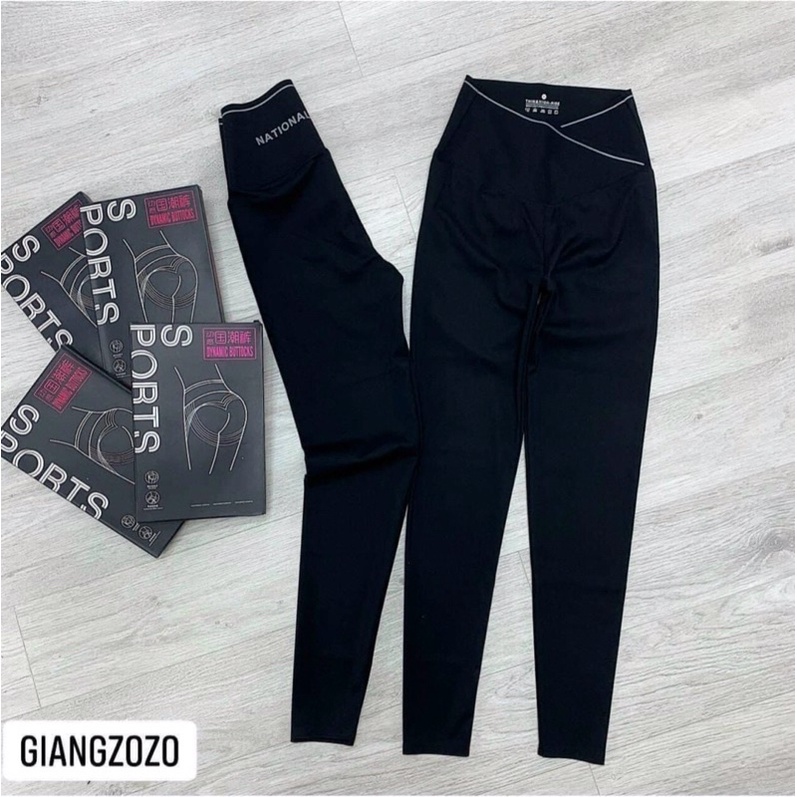 quần leggin cạp chéo kèm hộp hot hit