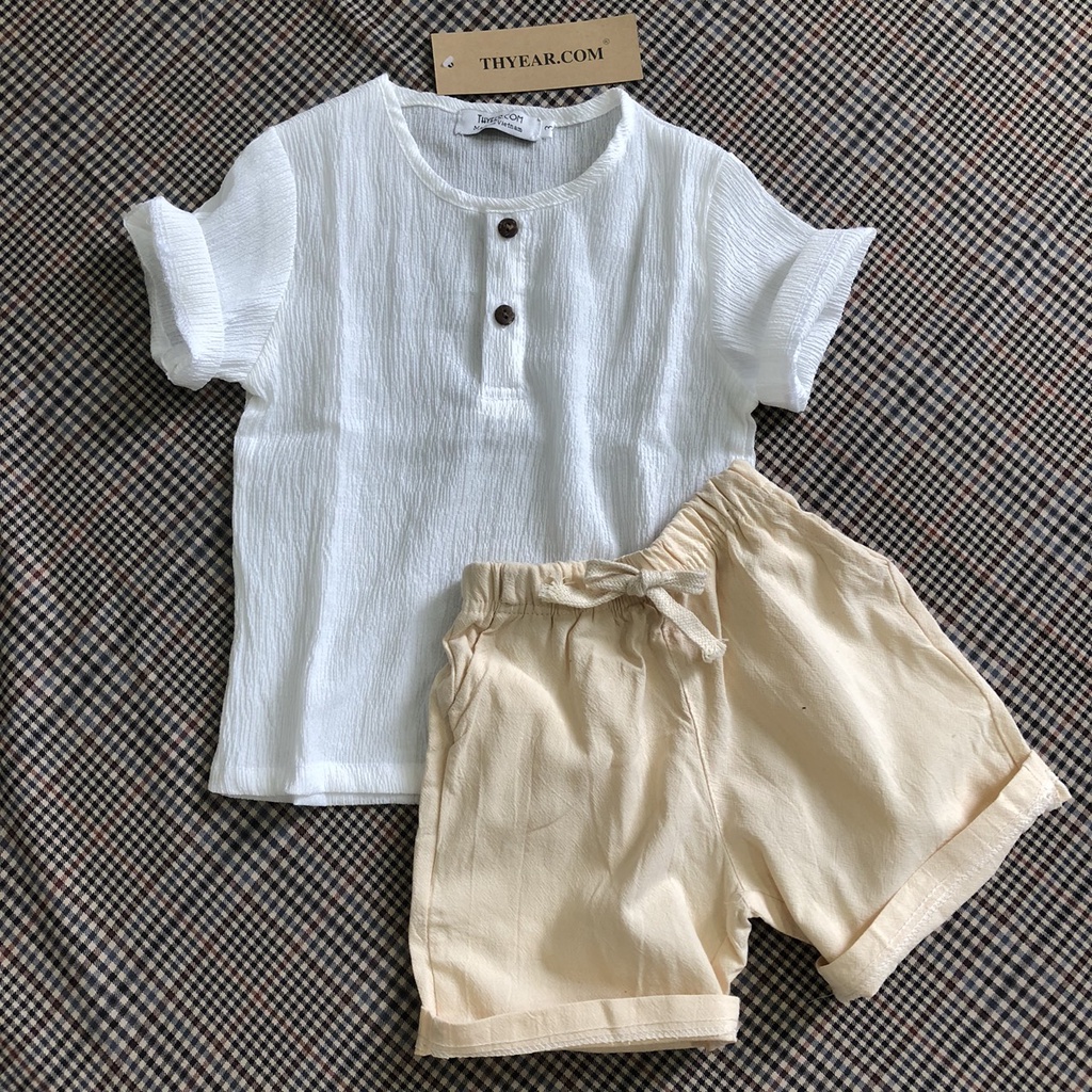 [ẢNH THẬT KÈM THEO 100%] Quần áo đẹp chất đũi cực mát cho bé, Thoáng nhẹ, Thấm mồ hôi, Thoải mái vận động