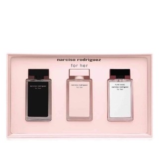 [Hàng trả order, không có dư] Set 3 nước hoa Narciso For Her Deluxe Mini Coffret (7.5mlx3)