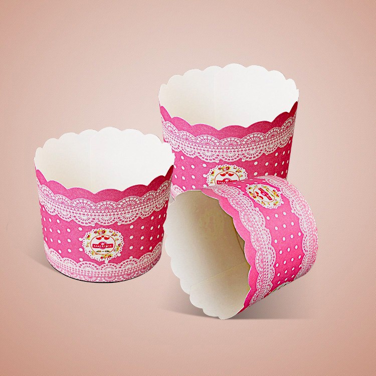 Ly Giấy Cupcake Tròn Trung 50 Cái