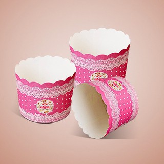 Ly Giấy Cupcake Tròn Trung 50 Cái (màu ngẫu nhiên)