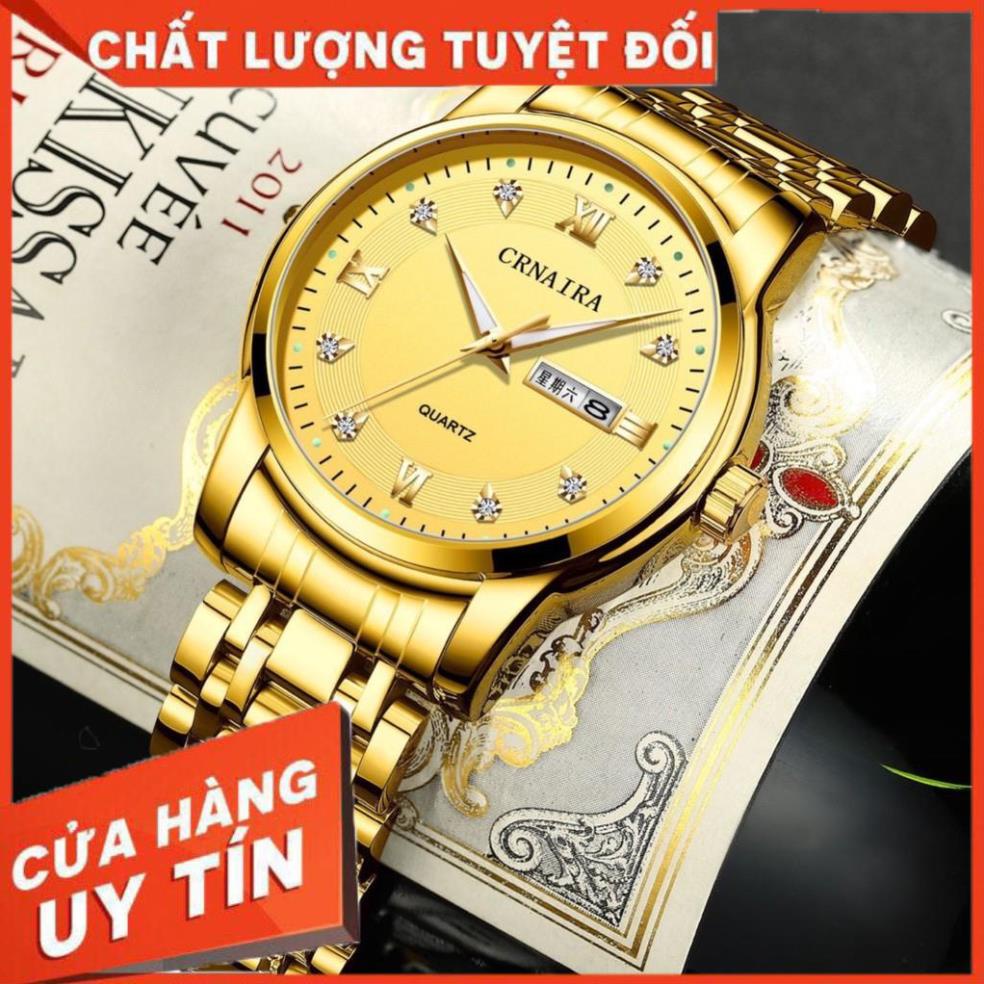 [HOT] [TẶNG KÈM VÒNG] ĐỒNG HỒ NAM CRNAIRA 316L DÂY THÉP CAO CẤP CHỐNG XƯỚC - CHỐNG NƯỚC . | BigBuy360 - bigbuy360.vn
