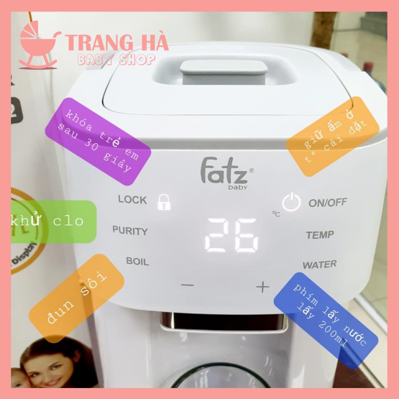 ️️𝑪𝑯𝑰́𝑵𝑯 𝑯𝑨̃𝑵𝑮️️ MÁY ĐUN VÀ HÂM NƯỚC PHA SỮA THÔNG MINH FATZBABY - SMART 2 - FB3817TN