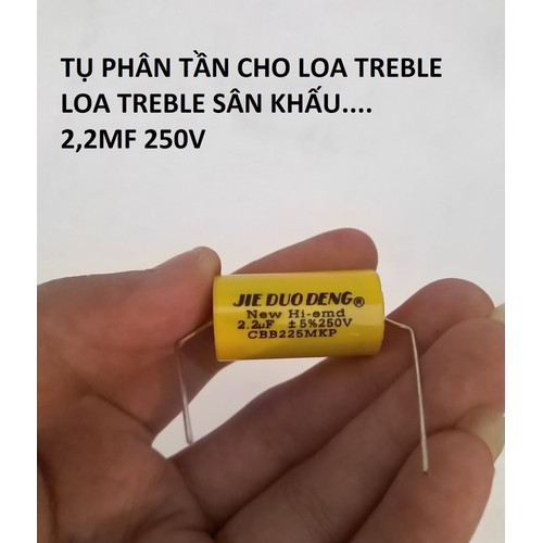 TỤ CHỐNG CHÁY LOA TREBLE SÂN KHẤU 1,5MF 250V - GIÁ 1 CÁI - VÀNG TRÒN