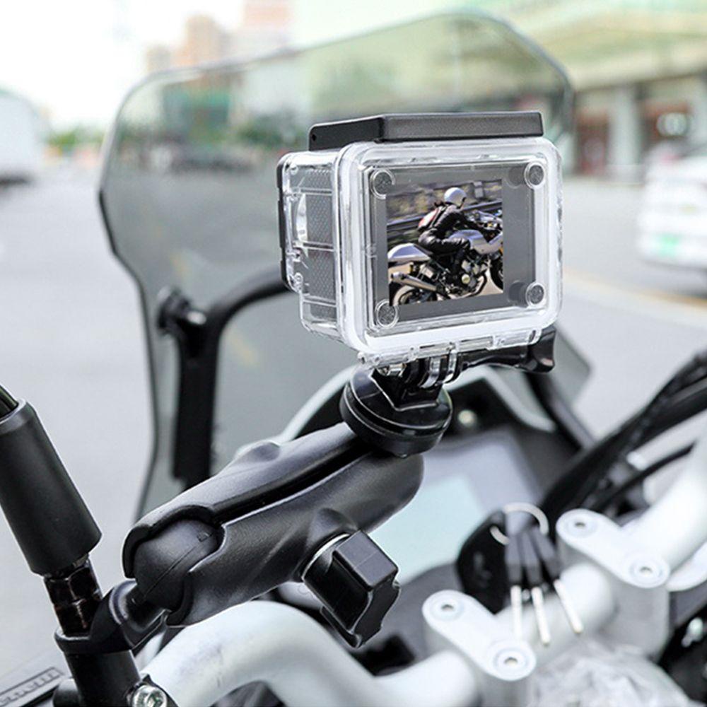 Giá Đỡ Camera Hành Trình GoPro 10 / 98 / 7 / 6 / 5 / 4 / 3 + DJI Action Gắn Kính Chiếu Hậu Xe Mô Tô
