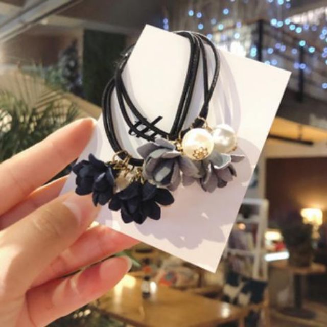 Combo 2 cột tóc xinh xắn mẫu hoa