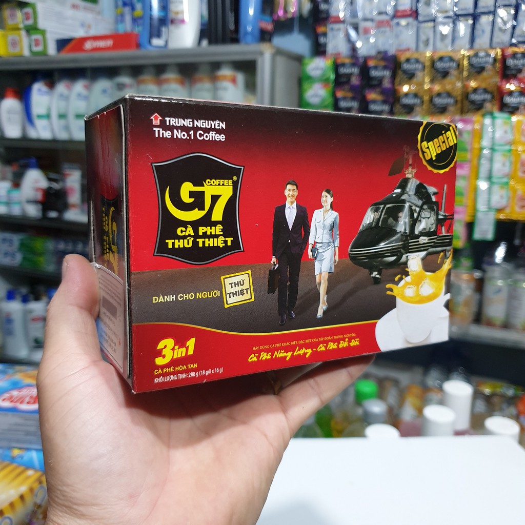 CÀ PHÊ -  COFFEE G7 THỨ THIỆT HỘP 18 GÓI * 16G