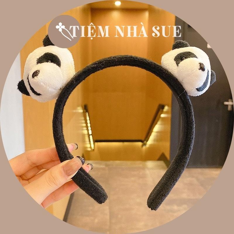 Bờm băng đô cài tóc nữ hình gấu trúc 3D dễ thương hot trend 2022 SUESUE VN012