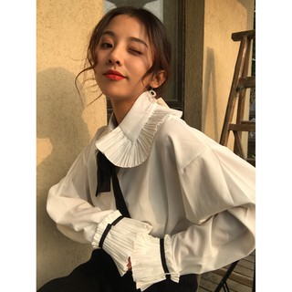 Áo sơ mi cột nơ ulzzang ( 2 màu )