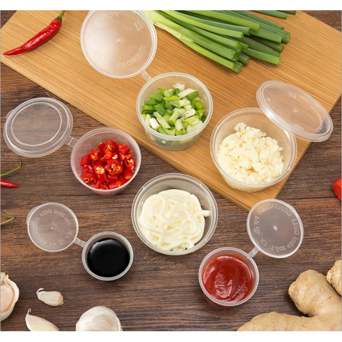Hũ/Ly/Cốc/Hộp nhựa đựng nước sốt, tương (10 hũ) | BigBuy360 - bigbuy360.vn