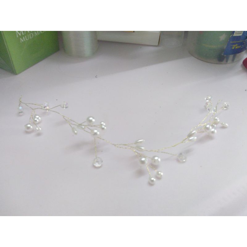 Dây cài tóc cô dâu kết hạt 👰👰👰