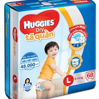 (Hàng cty) Tã quần Huggies loại mới M74 - L68 - XL62 - XXL56