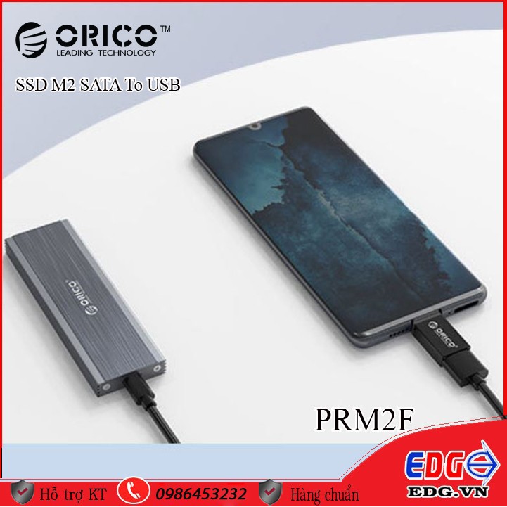 Box đựng ổ cứng Orico M2 sata to USB C - Orico PRM2F-C3