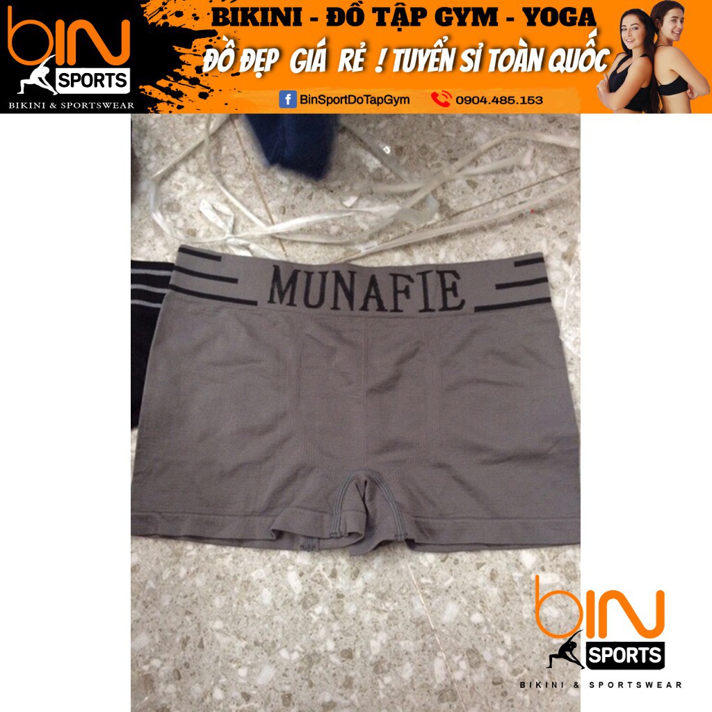 Quần sịp đùi munafie co gĩan 4 chiều, túi zip sang trọng QL002