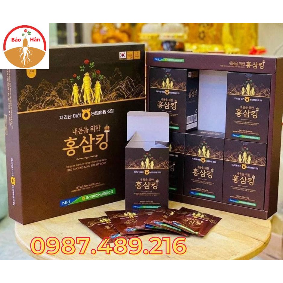 Nước Hồng Sâm Vua Hàn Quốc Red Ginseng King Of My Body 50ml x 30 gói