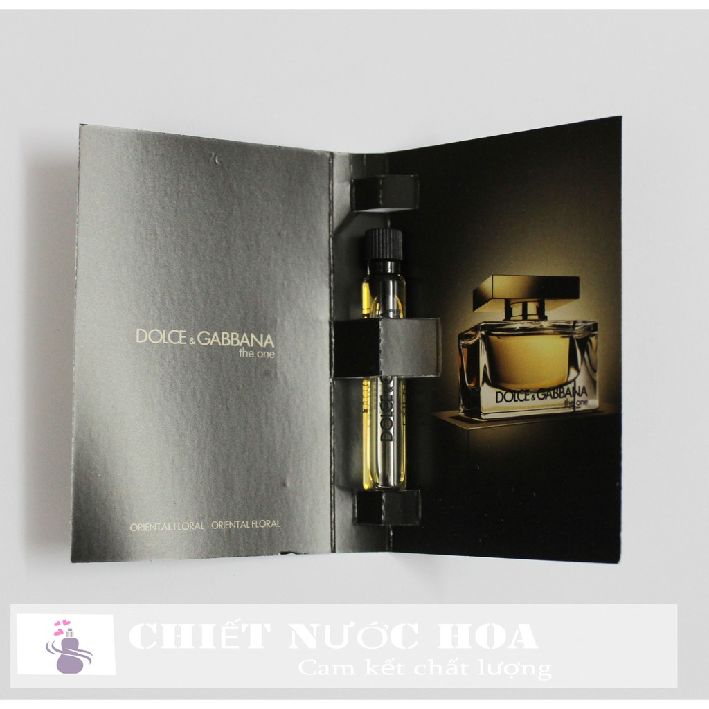 [ mẫu thử ] Vial Nước Hoa Dolce & Gabbana The One 1.5ml