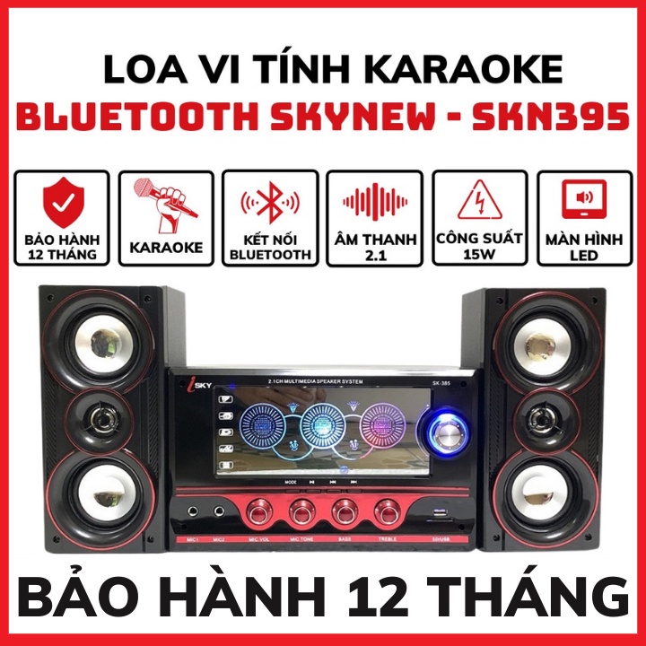 Loa Bluetooth - Loa Vi Tính SKYNEW SKN395 , Hát Karaoke Có Kết Nối Bluetooth USB SKYNEW-BH 12 Tháng