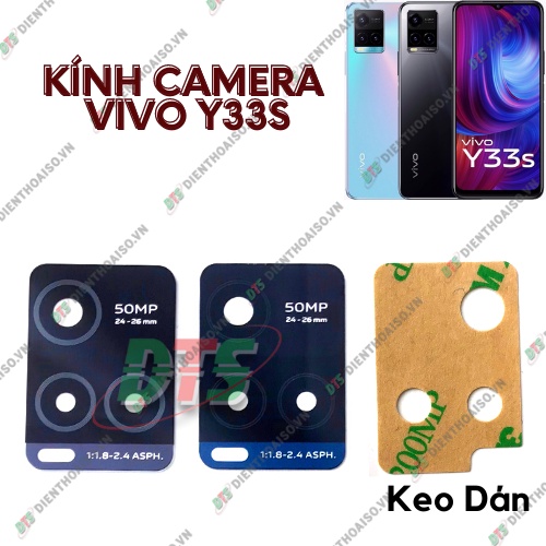 Kính camera vivo y33s kèm keo dán ( kính camera thay cho Vivo Y33S )