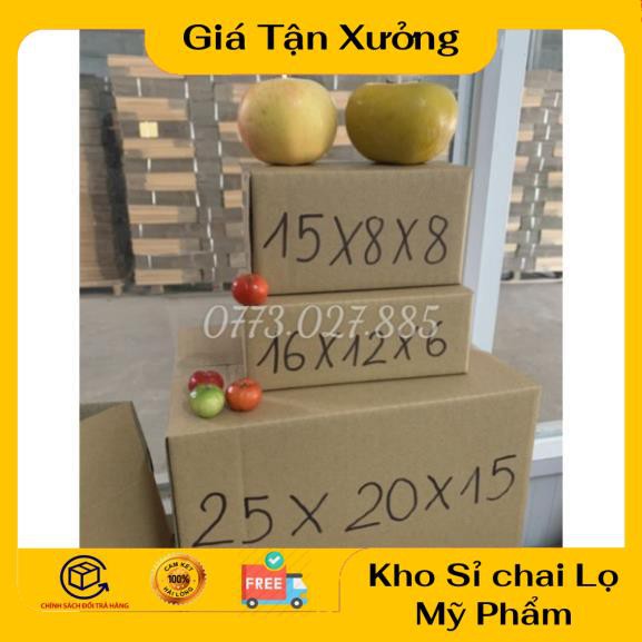 Hộp Carton Giá Rẻ ❤ TRÙM SỈ ❤ [15x8x8] Thùng Hộp Carton Đóng Gói Hàng , phụ kiện du lịch