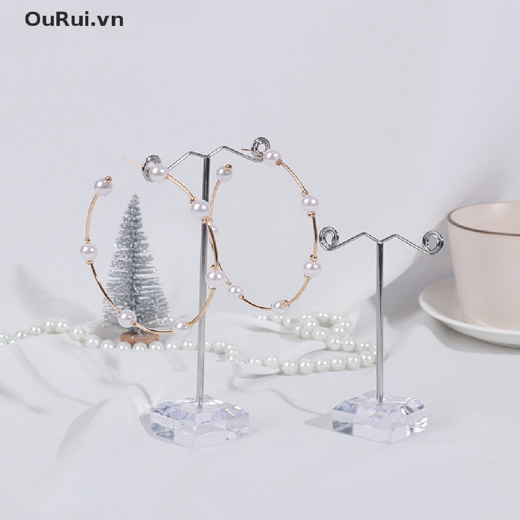 Bộ 3 Giá Đỡ Trưng Bày Trang Sức Bằng Acrylic Tiện Dụng