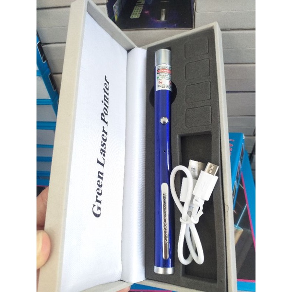 Bút laser công trình tia xanh lá sạc usb nhỏ gọn