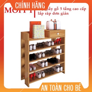 Kệ để giày dép gỗ thiết kế 5 tầng, dễ dàng tháo lắp, tiết kiệm diện tích/kệ giày gỗ 5 tầng gỗ mdf duongthanhhuong626996