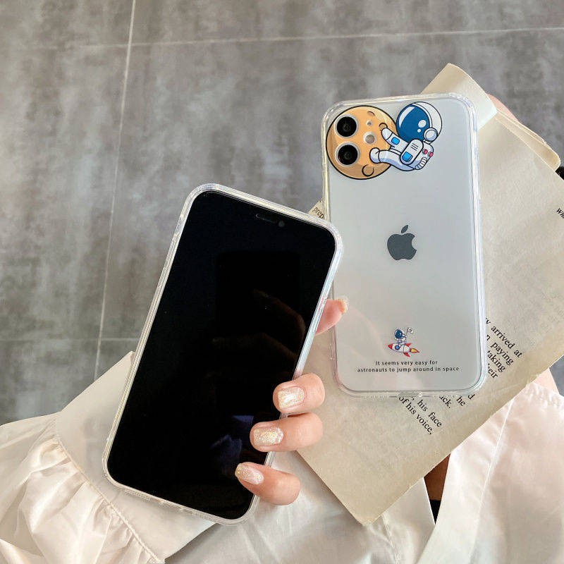 Vỏ điện thoại di động trong suốt hoạt hình chống rơi bao gồm tất cả trí thun ngắn tay | BigBuy360 - bigbuy360.vn
