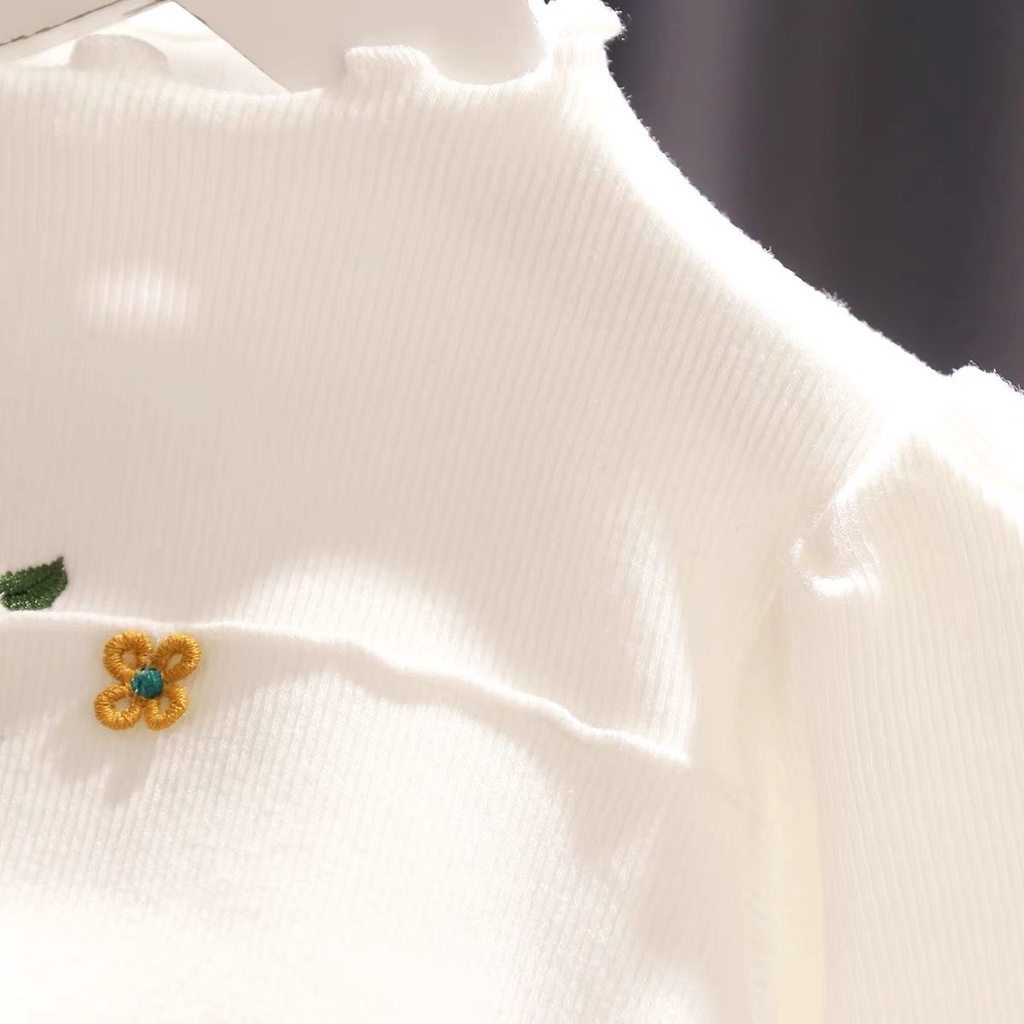 Áo Thun Dáng Ôm Co Giãn Thời Trang Mùa Thu Dành Cho Bé Gái 1-5 Tuổi