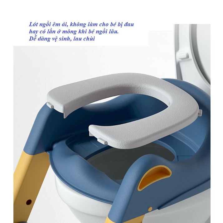 Thang hỗ trợ vệ sinh, thu nhỏ bồn cầu Cao Cấp cho Bé