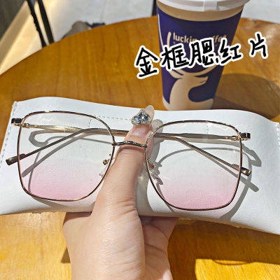 Kính Mát Thời Trang Cho Nữ#Kính Cận Thị 39; s Gọng Màu Vàng Trơn Có Độ Cận Cao Cho Nam Và Nữ#39; s Cuốn Sách Nhỏ Màu Đỏ Cùng Phong Cách