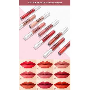 Son Kem Lì Beauty Co Seoul Stay For Me Matte Glam Lip Lacquer  5 màu tinh tế