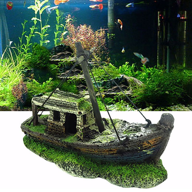 Aoto Tàu Ngầm Ẩn Trang Trí Bể Cá