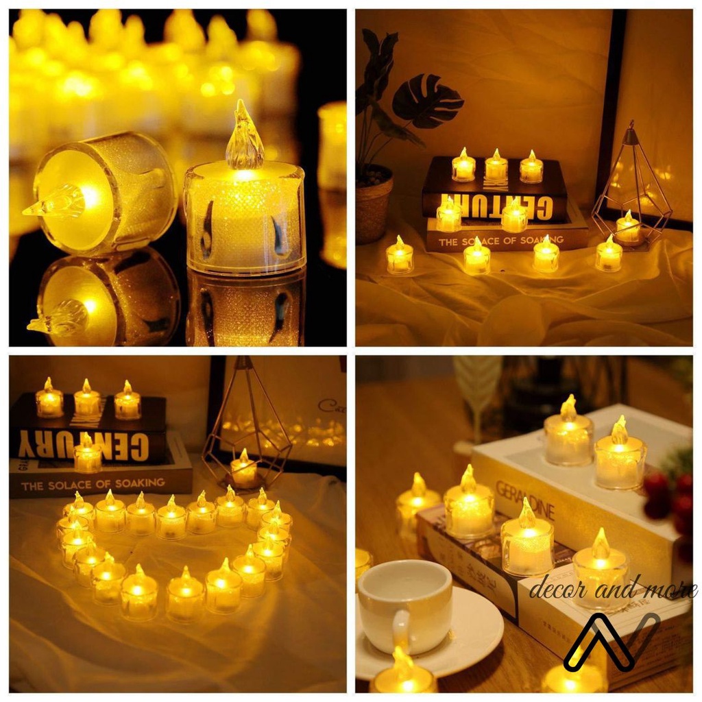 Đèn led trang trí, nến điện tử mini trang trí decor phông nền chụp ảnh ANDECOR