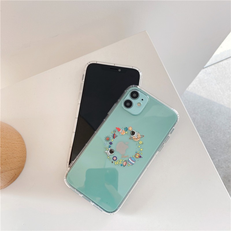 Anti-drop Case for iPhone 11 Pro Max / iPhone12 / iPhone X / iPhone 7 Plus / iPhone 8 / iPhone 6 Fun Astronaut TPU Soft Case | BigBuy360 - bigbuy360.vn