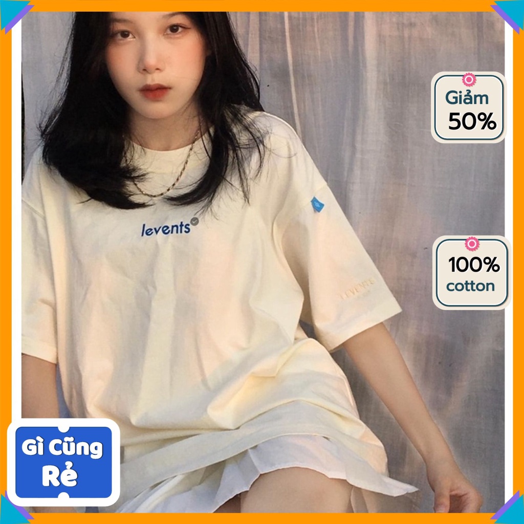 Áo phông tay lỡ nam nữ Levents AT37, áo thun unisex form rộng chất cotton mát mịn thấm hút mồ hôi in hình | BigBuy360 - bigbuy360.vn
