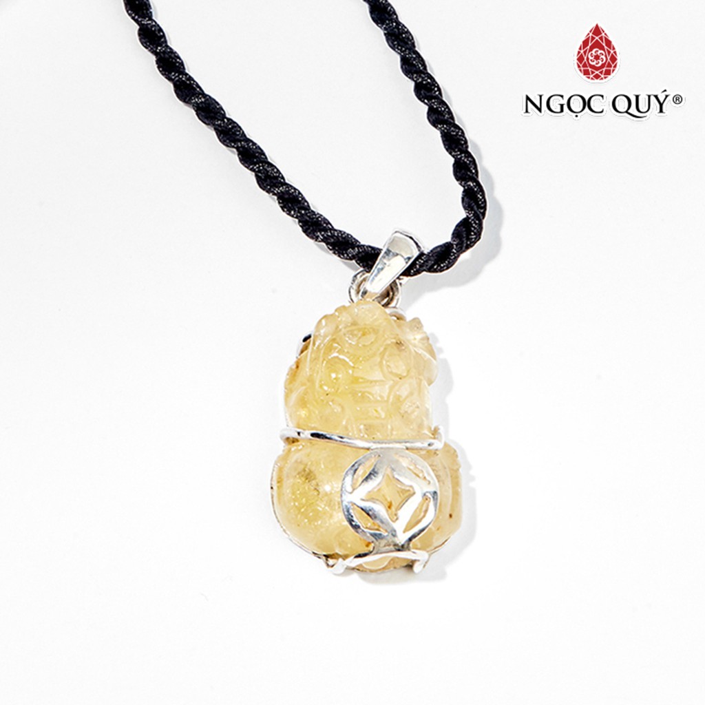 Mặt Dây Chuyền Tỳ Hưu TA Tóc Vàng Bọc Bạc - Ngọc Quý