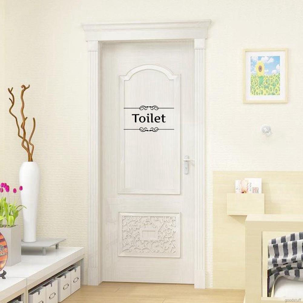 Decal dán tường phòng tắm, tolet kiểu chữ | BigBuy360 - bigbuy360.vn