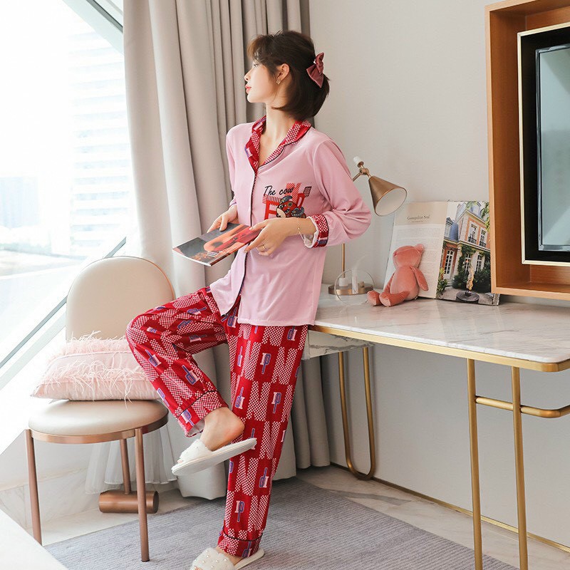 Bộ lụa tay ngắn quần dài đính nơ | BigBuy360 - bigbuy360.vn