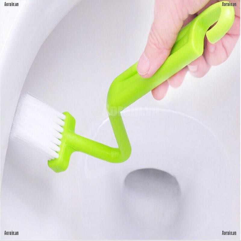 Bàn chải chà vệ sinh toilet dạng chữ V tiện dụng